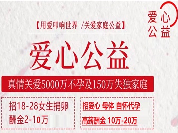 南海捐卵助孕生子 爱心志愿者招募